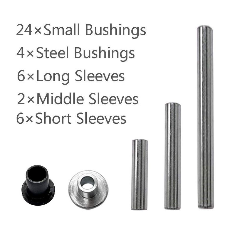 HJSIUTV A Arm Bushing Kit Heavy Duty HDPE Replacement for Polaris RZR 800 / RZR S / 4 800 2008-2014 Suitable for Front and Rear - Image 3